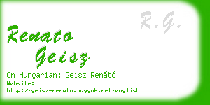 renato geisz business card