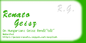 renato geisz business card